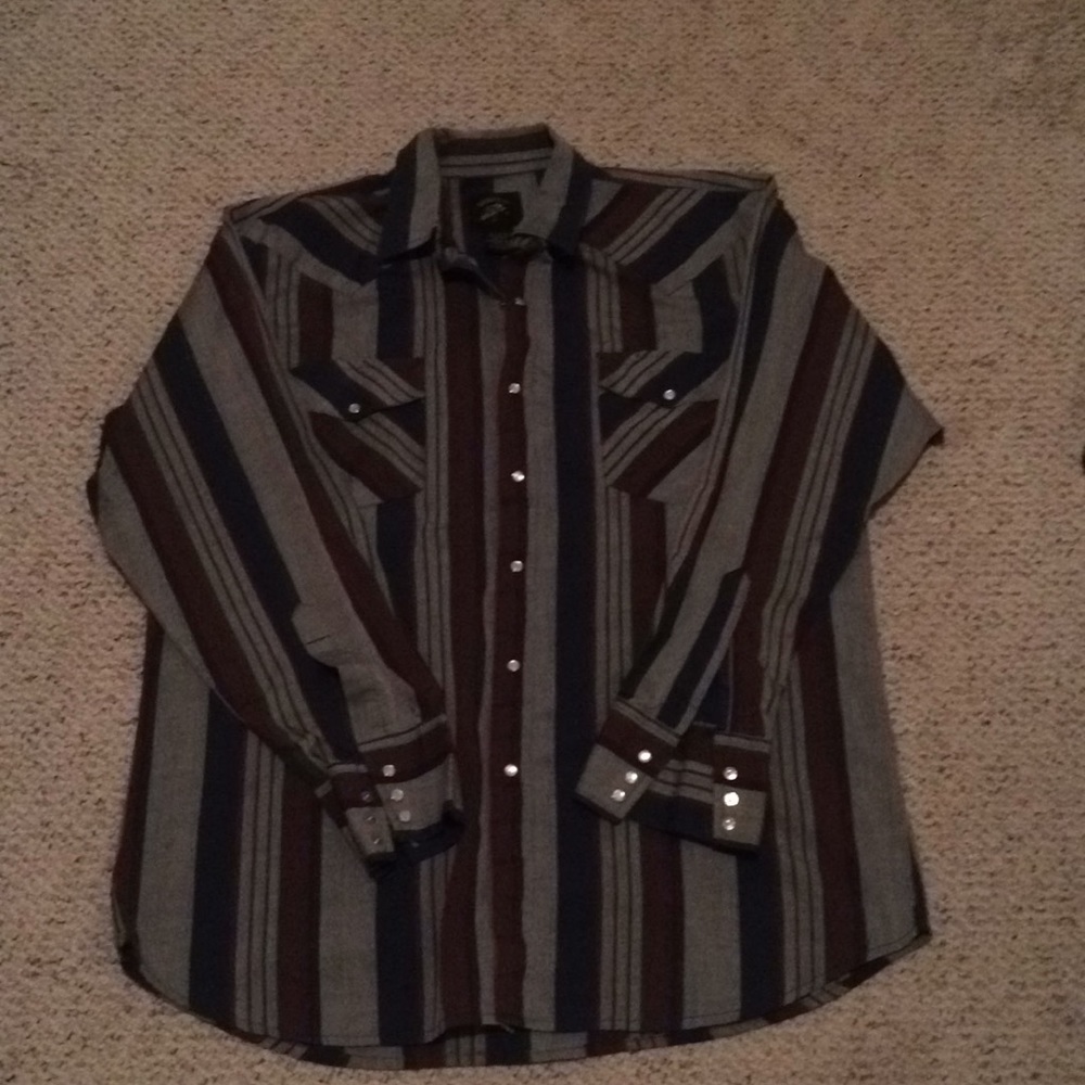 Vintage saddle king western Pearl snap shirt
